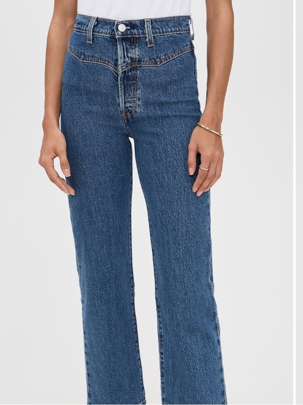 LEVIS WMNS PREMIUM RIBCAGE STRAIGHT ANKLE JEANS W26 L31 SUPER HIGH RISE WESTERN